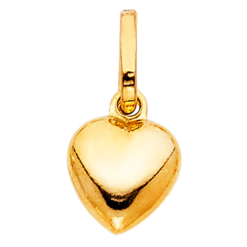 14K Gold Heart Charm Pendant Necklace for Women - Elegant PT0446 Model - Perfect for Valentine's Day Gifts, Anniversaries & Romantic Occasions