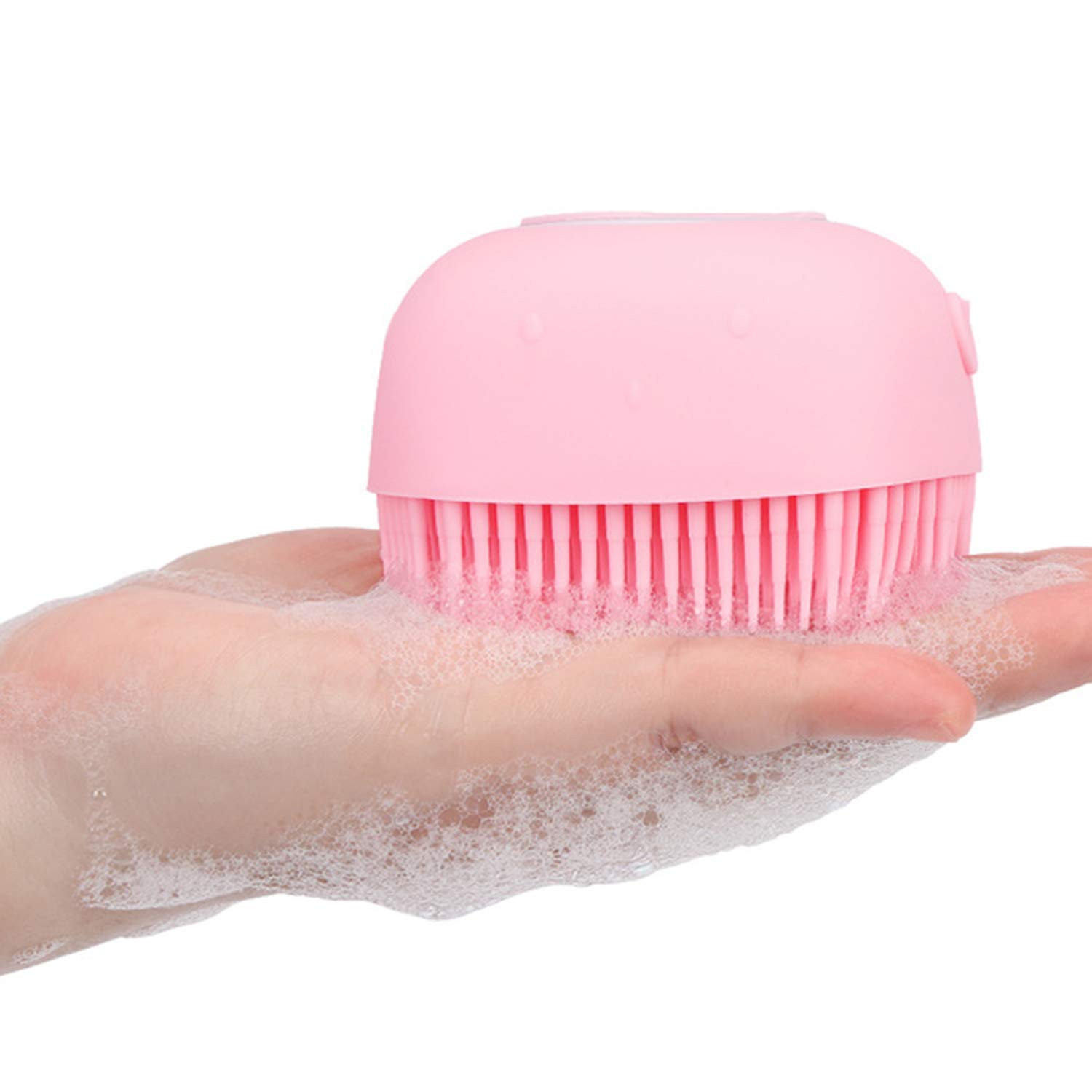 Silicone Body Brush with Shampoo Dispenser - Soft Massage for Shower & Bath