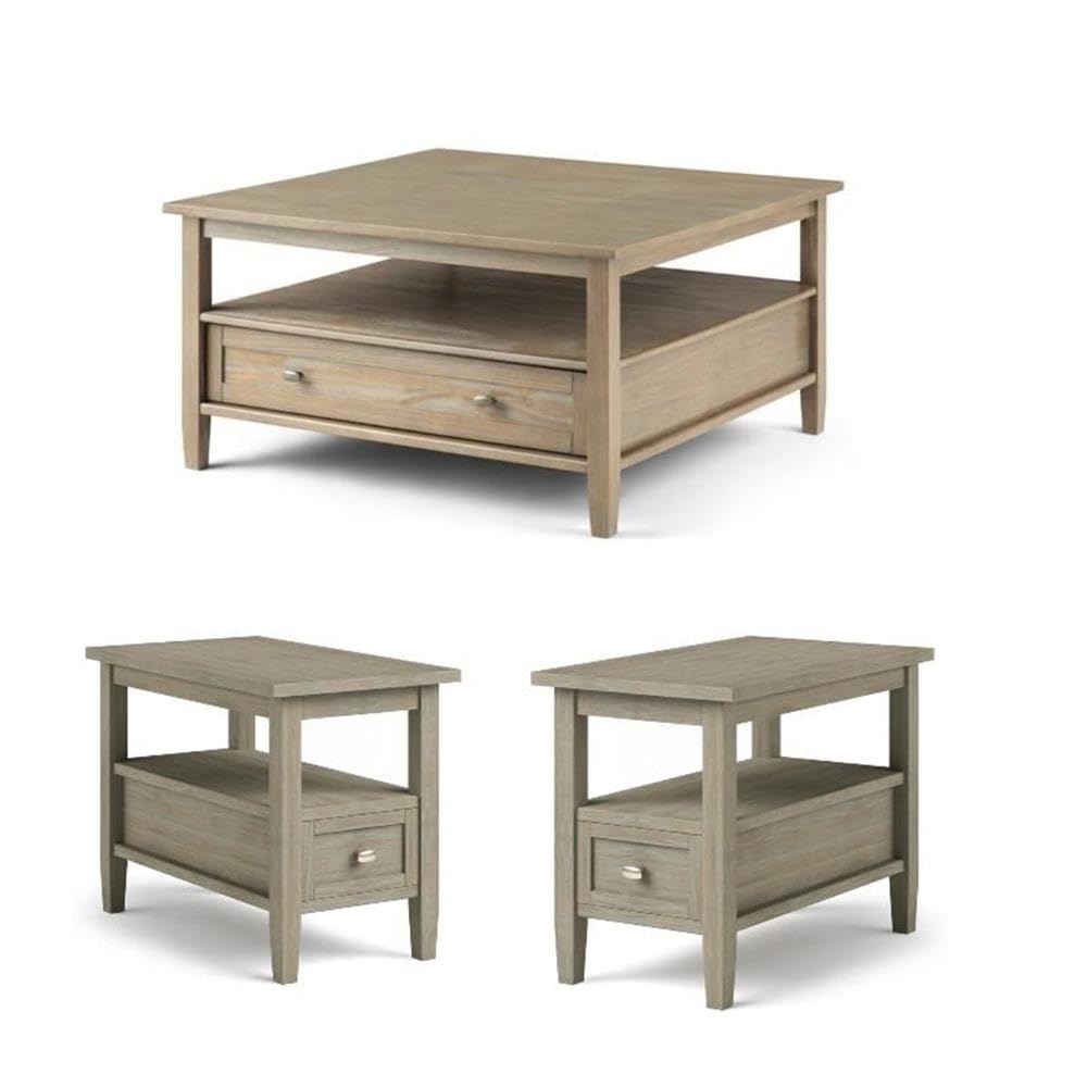 Home Square 3-Piece Coffee Table Set - 36
