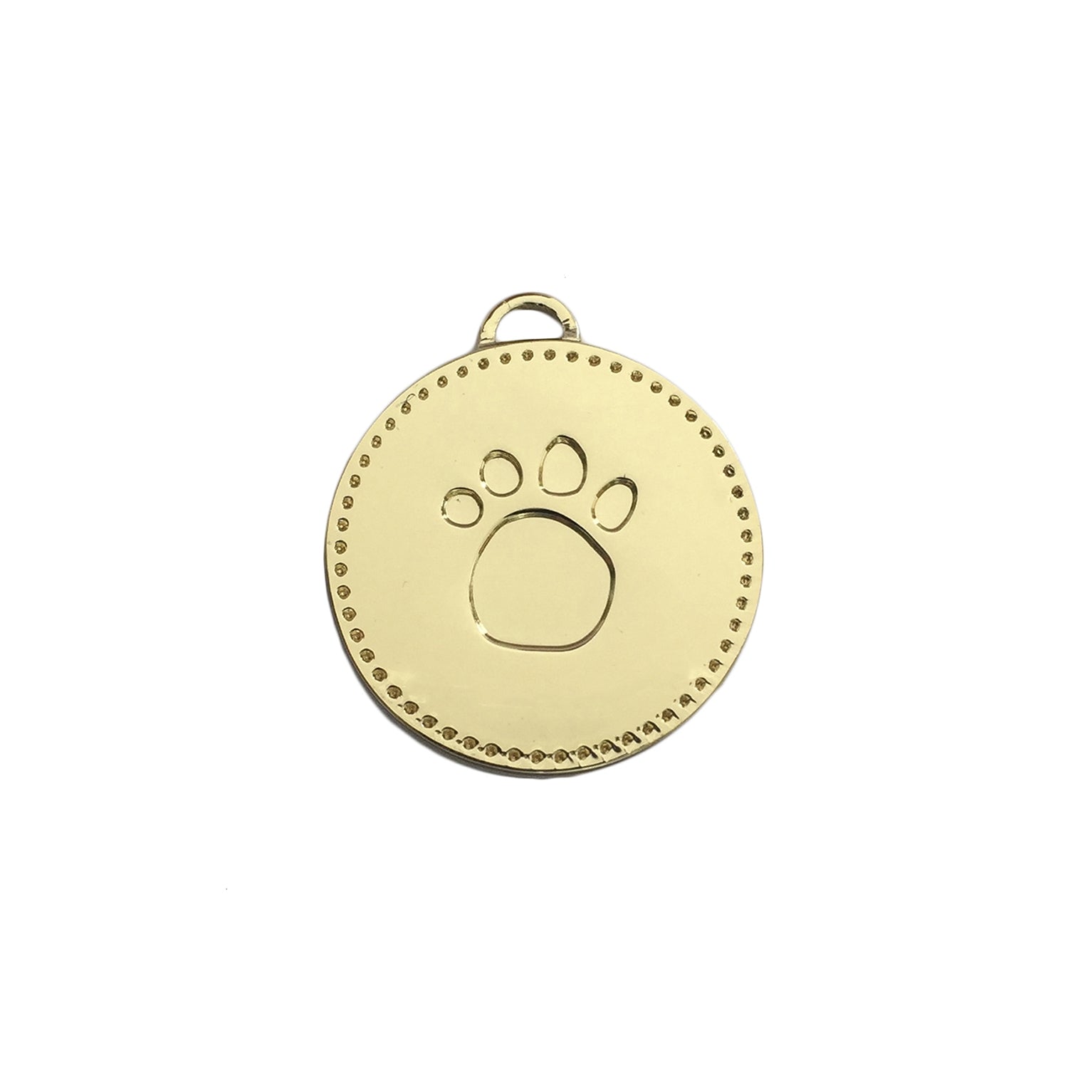 Custom Engraved Dog ID Tag with Paw Print - Personalized Pet Name Tags for Dogs & Cats - Perfect for Pet Safety, Travel & Everyday Use
