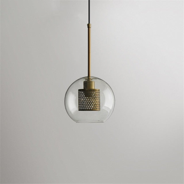 Modern Honeycomb Glass & Metal Pendant Light Fixture - Elegant Hexagon Ceiling Lamp for Dining Room, Kitchen Island, Living Room & Bedroom Lighting