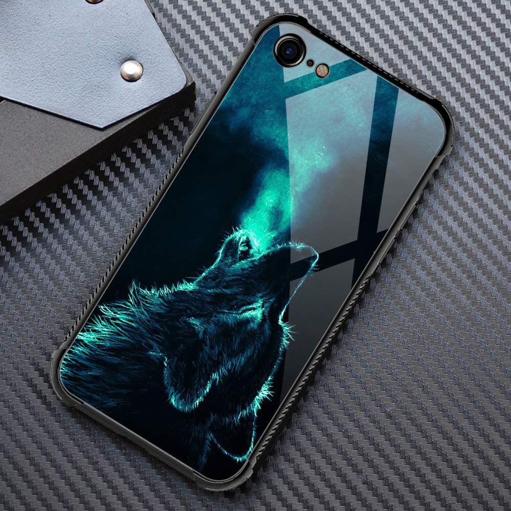 Premium Shockproof TPU Case for iPhone 6 Plus/6s Plus - Durable Anti-Scratch Cover with Lonely Wolf Design | Perfect for Men & Boys | Ideal for Outdoor Activities, Work & Daily Protection