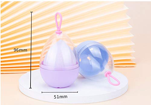 CRIZAN 4-Piece Pink Beauty Sponge Blender Set with Travel Case & 4 Random Color Makeup Sponges | Perfect for Travel, Home & Professional Makeup Application