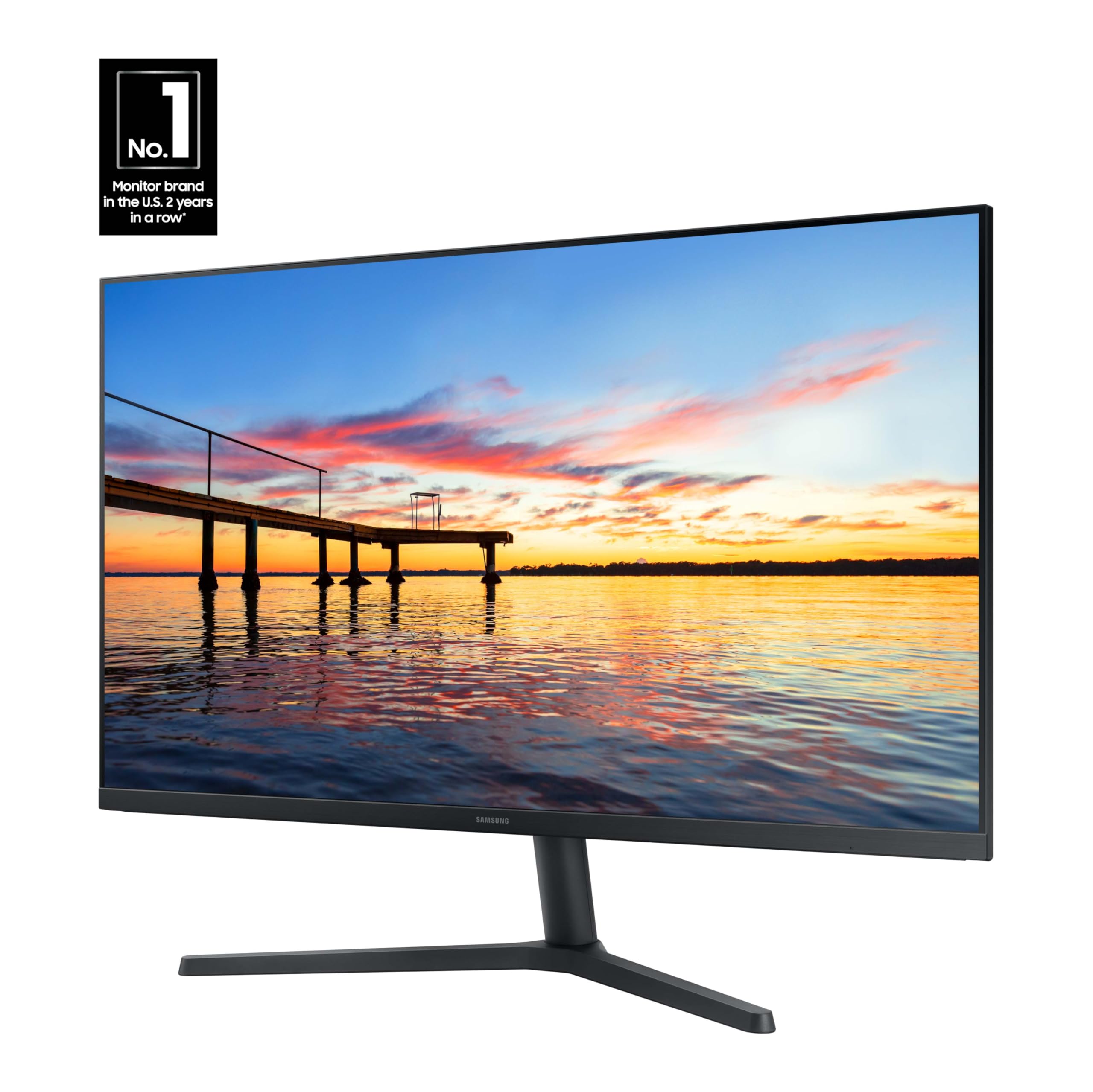 Samsung 32-Inch Flat Computer Monitor - 75Hz, Borderless Display, AMD FreeSync, Game Mode, Eye Care, HDMI & DisplayPort (LS32B304NWNXGO, 2024) - Perfect for Gaming, Office Work & Home Entertainment