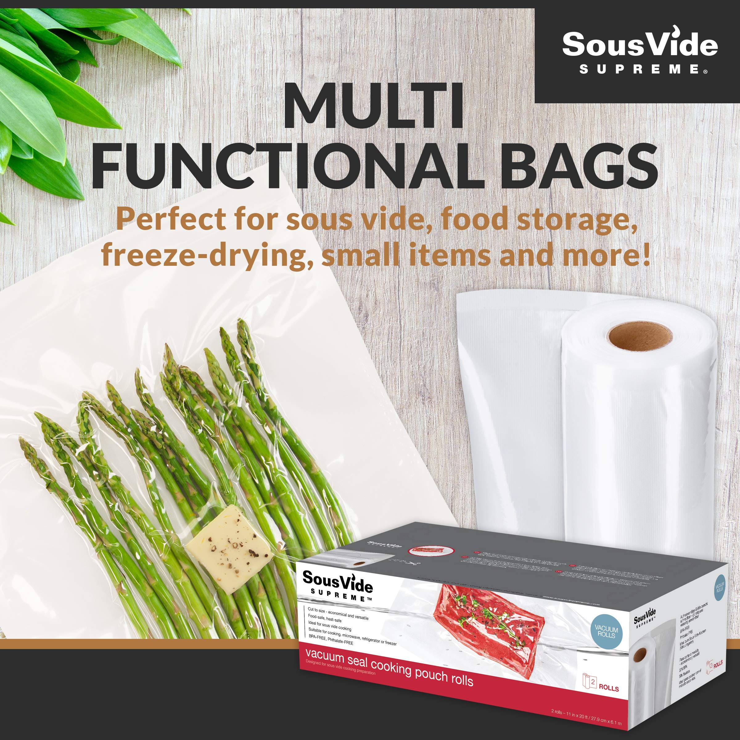 Premium Sous Vide Vacuum Seal Rolls - 11