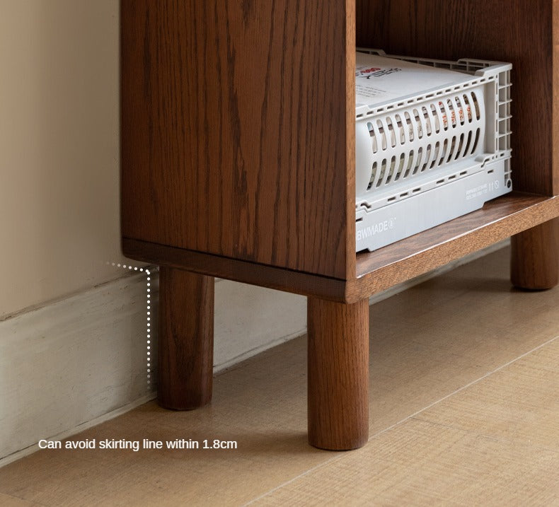 Oak & Beech Solid Wood Modular Bookshelf - Customizable Storage for Home Office, Living Room & Bedroom