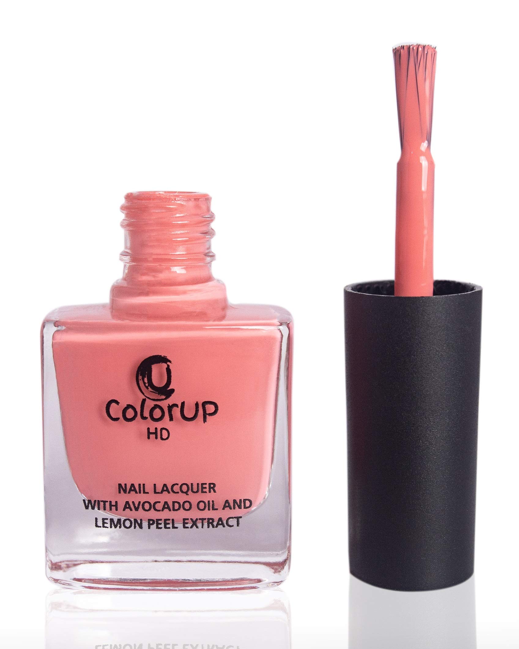 ColorUP HD Nail Polish with Avocado Oil & Lemon Peel Extract - Blushed Petal Pink - Long Lasting Vegan Nail Lacquer for Manicure & Pedicure | Perfect for Everyday Wear, Special Occasions & Salon Quality Nails at Home