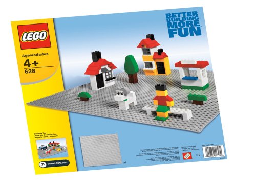 LEGO X-Large Gray Baseplate (628) - Perfect for LEGO City, Star Wars & Creative Building Projects - Durable Base for Play & Display