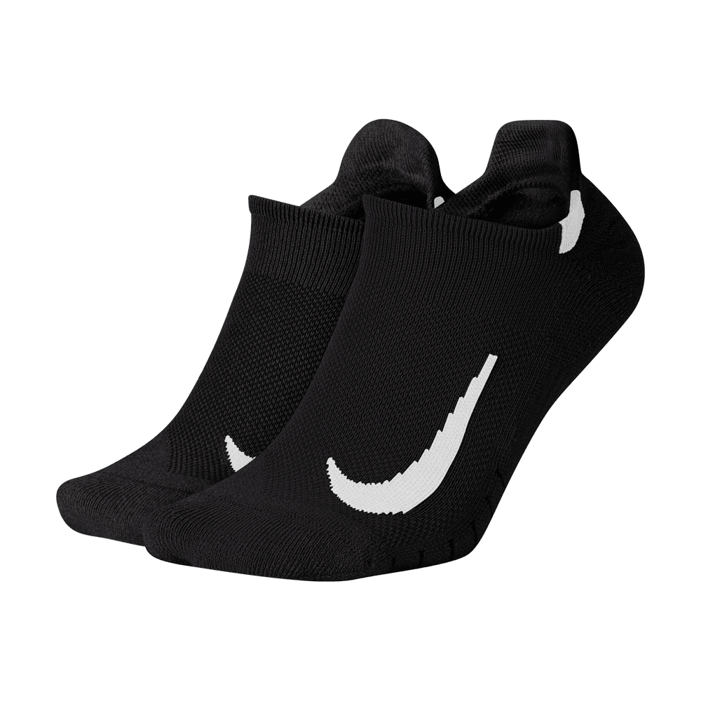 Nike Multiplier Running No Show Socks 2 Pack for Men & Women - Lightweight Athletic Socks for Running, Gym & Everyday Comfort