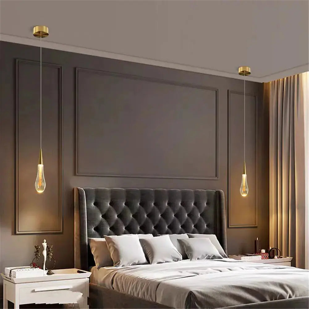 Sonya Modern Crystal Pendant Light - Elegant Ceiling Lighting Fixture for Dining Room, Kitchen Island & Bedroom Decor