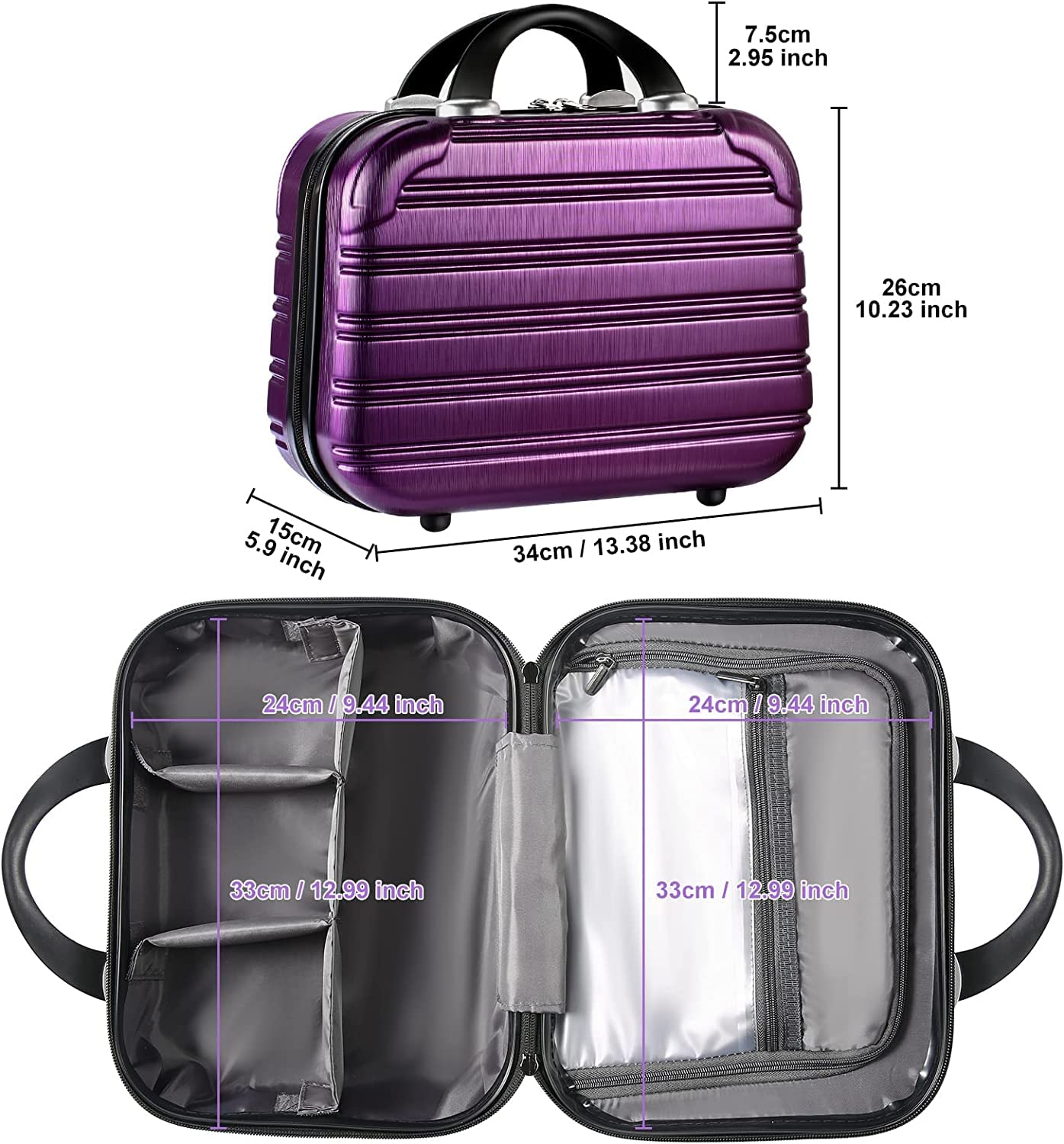 2-Piece Lightweight Hardshell Spinner Luggage Set - 14