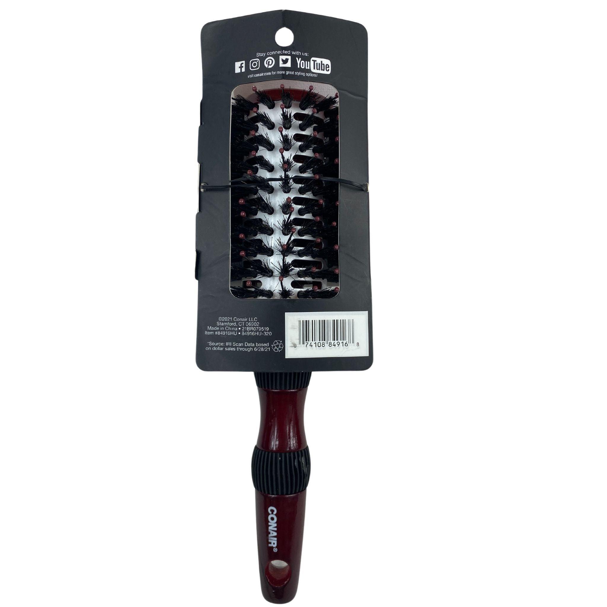 Conair Mega Ceramic Hair Brush - #1 Professional Hairbrush for Smooth & Shiny Hair - Vented Ceramic Barrel Styling Brush (40-Piece Bulk Pack) - Perfect for Salons, Home Use & Travel Styling