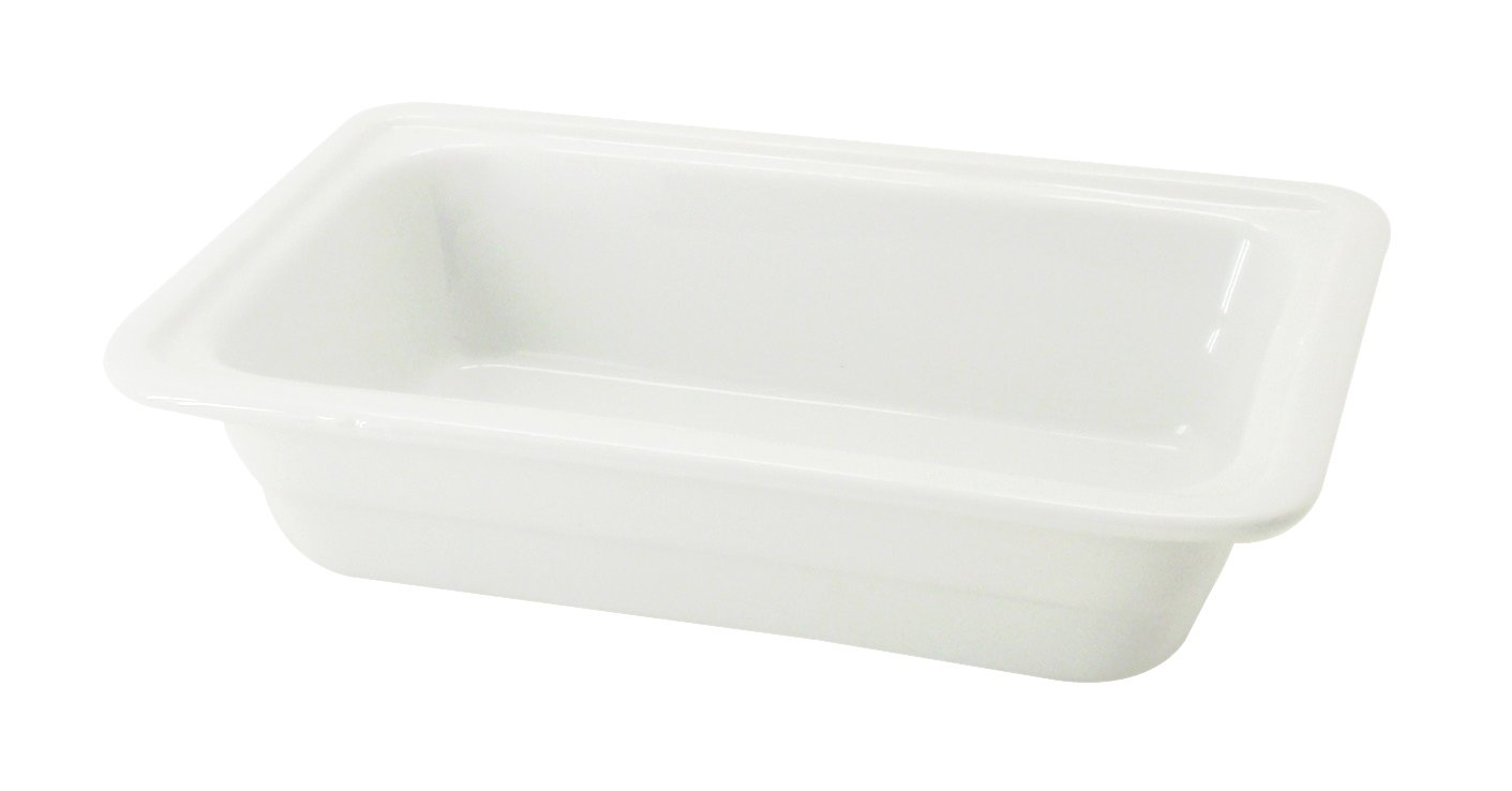 Premium White Porcelain 1/4 GN Food Pans - 10-3/8