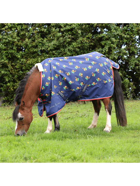Shires Winnie and Me Lite Turnout Rug - Lightweight Horse Blanket for All-Weather Protection | Perfect for Pasture, Stable & Riding Comfort
