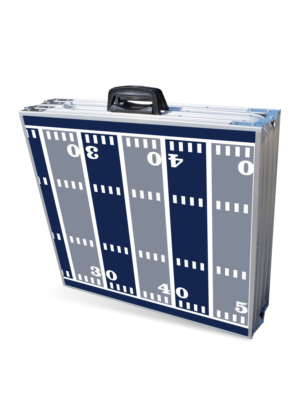 8-Foot Folding Portable Beer Pong Table with LED Lights & Cup Holders - Dallas Cowboys Football Field Design for Parties, Tailgates & Outdoor Games