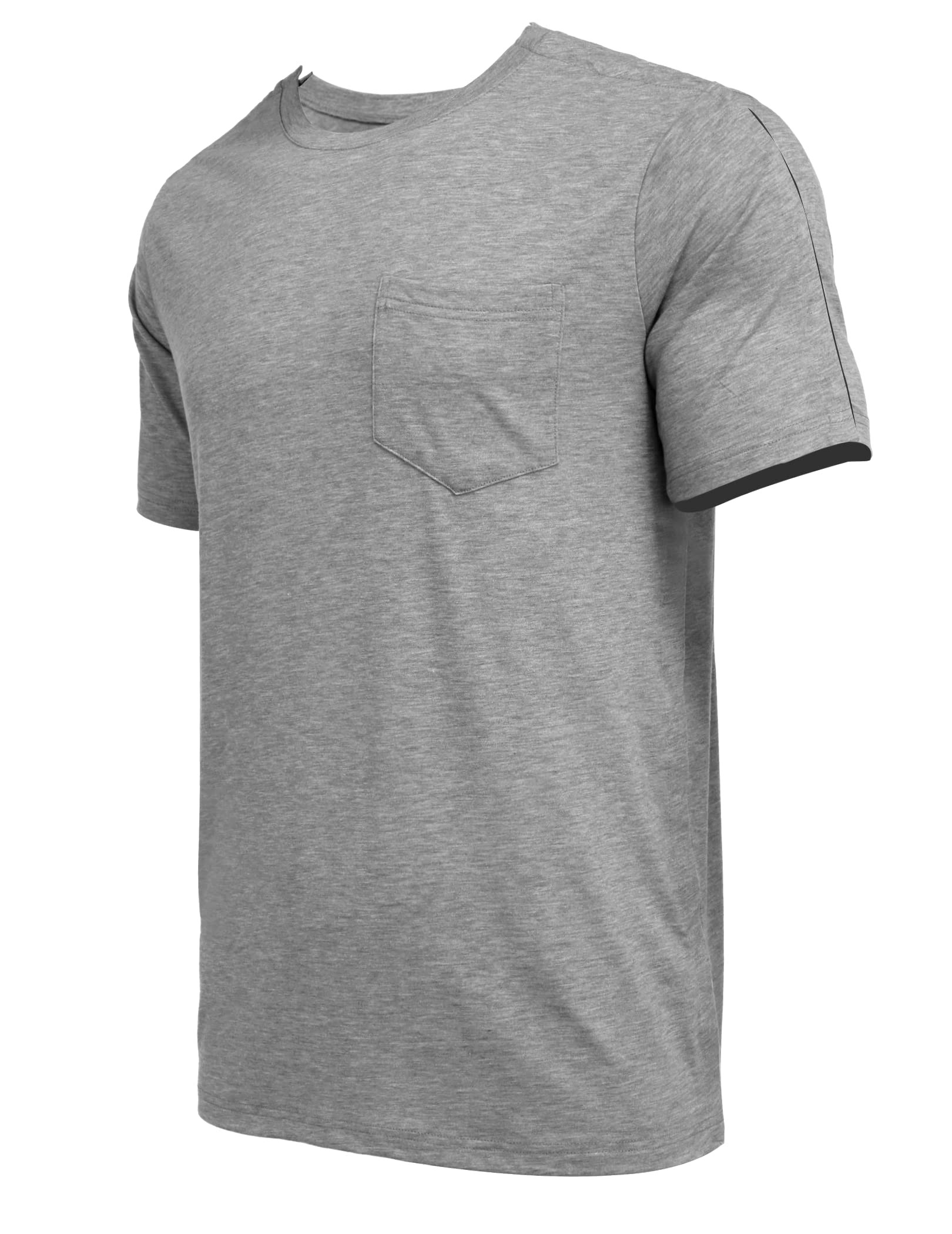 Deyeek Men's Post Shoulder Surgery Shirts - Easy Open Snap Front Short Sleeve T-Shirt for Shoulder Recovery, Chemo Patients & Physical Therapy | Comfortable Adaptive Clothing for Hospital, Home Care & Rehabilitation