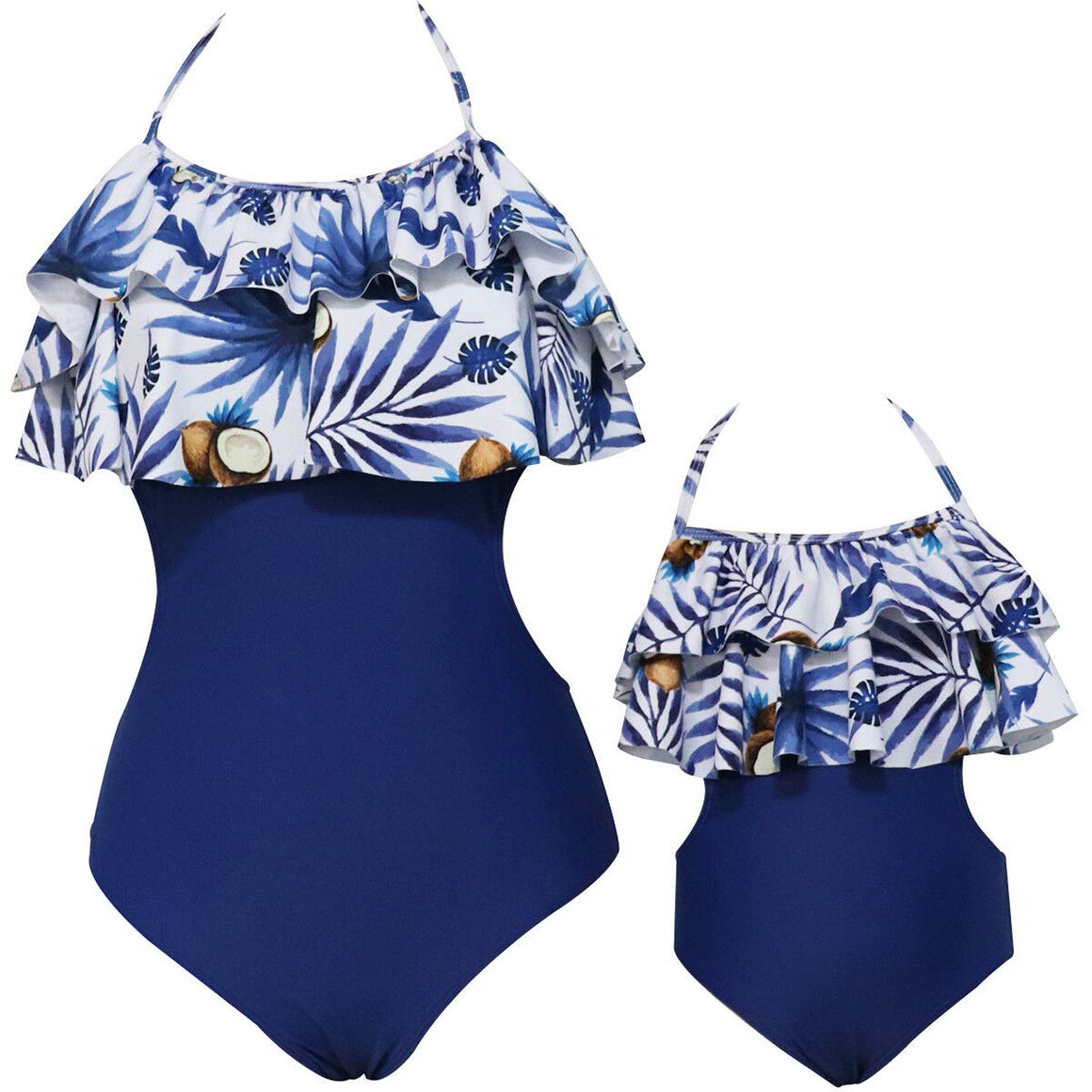 Matching Bikini Swimwear for Mother and Daughter - One Piece Swimsuits Set for Family Beach Vacation & Pool Party