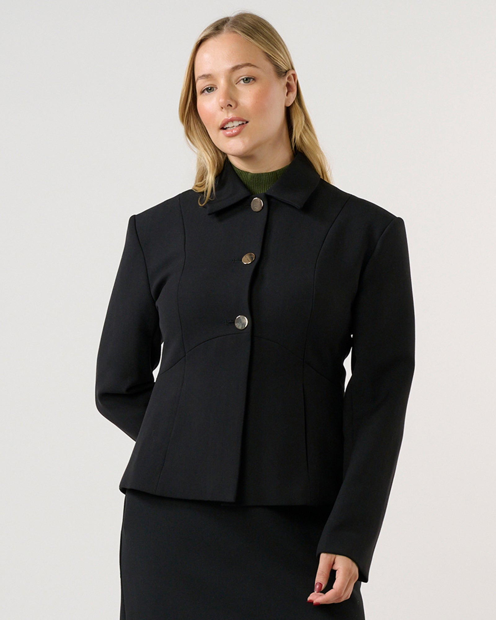 Oliva Jacket for Women - Black Waterproof Windbreaker Lightweight Outdoor Jacket - Perfect for Hiking, Running & Travel