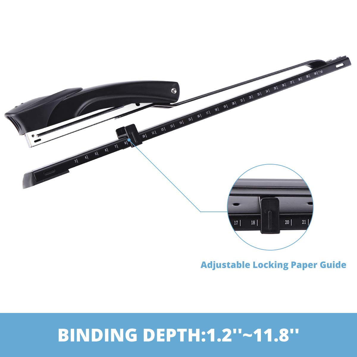 Electric Stapler & Long Reach Stapler - Cordless Heavy Duty Staple Gun for Office, Home, and DIY Projects | Perfect for Upholstery, Carpentry, and Packaging