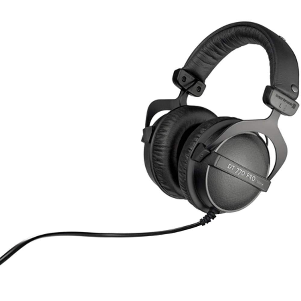 beyerdynamic DT 770 Pro 32 Ohm Closed-Back Studio Headphones with 1 Year CPS Protection Plan - Professional Over-Ear Headset for Recording, Mixing & Gaming