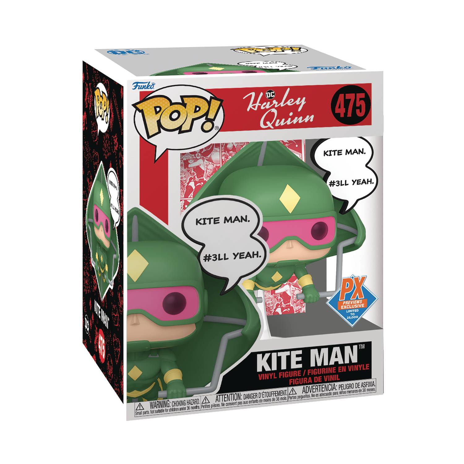 DC Comics Harley Quinn & Kite Man Action Figure (PX Previews Exclusive) - Perfect for Collectors, DC Fans, and Comic Book Displays