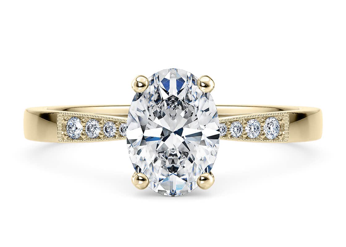 1.0/2.0/3.0 CT Moissanite Oval Engagement Ring for Women - 18K Gold Plated Silver, White Gold, Rose Gold & Yellow Gold with Free Engraving | Wedding Proposal, Anniversary Gift, Bridal Jewelry