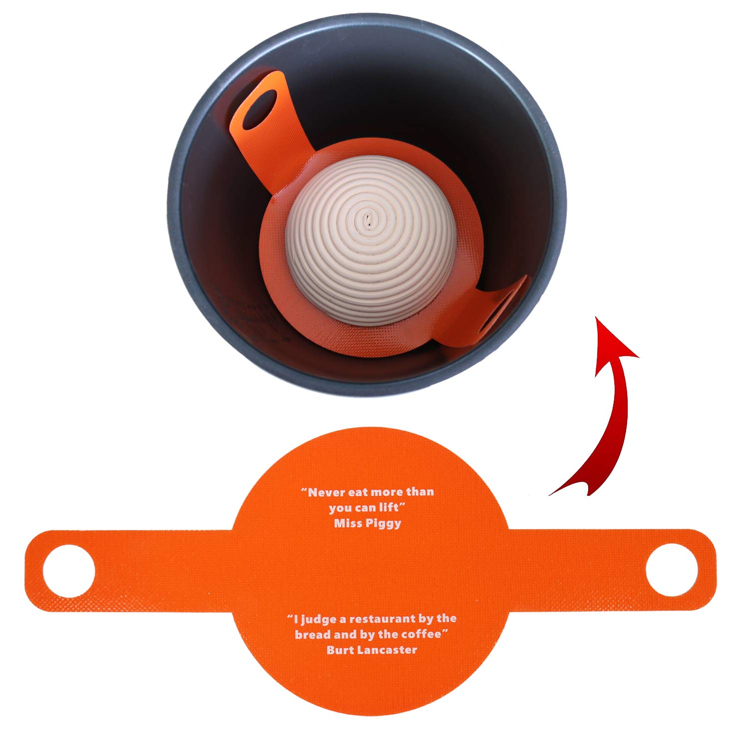 Non-Stick Silicone Baking Mat for Dutch Oven Bread - Eco-Friendly Dough Slings with Long Handles for Easy, Safe Dough Transfer - Perfect for Artisan Sourdough, Homemade Bread & Pizza Baking