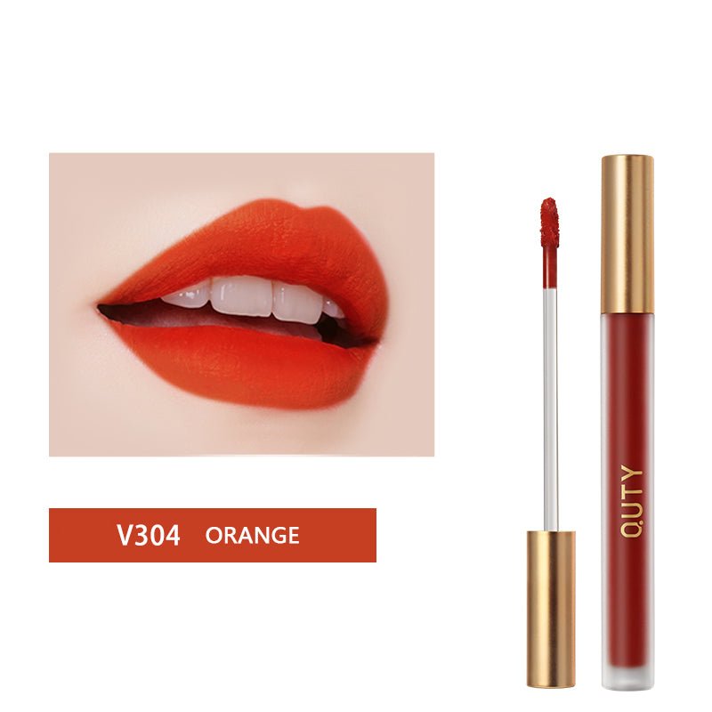 QUTY Mystery Velvet Lip Glaze - Long Lasting Matte Liquid Lipstick with Hydrating Formula, Vegan & Cruelty Free - Perfect for Date Night, Parties & Everyday Wear