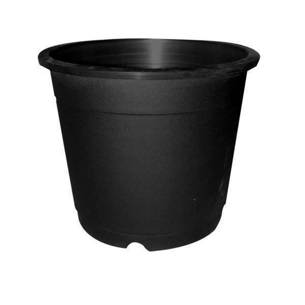22cm Black Euro Planter Pot - Modern Indoor & Outdoor Flower Plant Container for Home Garden, Patio, and Balcony Decor