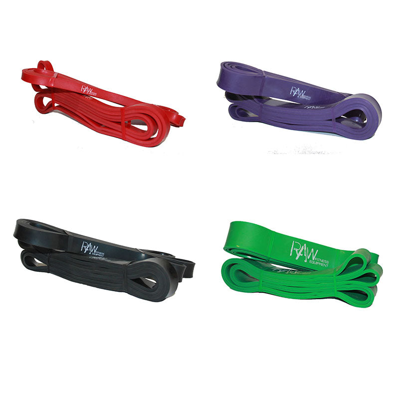 4 Pack Power Band Fitness Resistance Bands for Workout, Yoga, Strength Training & Home Gym Exercises