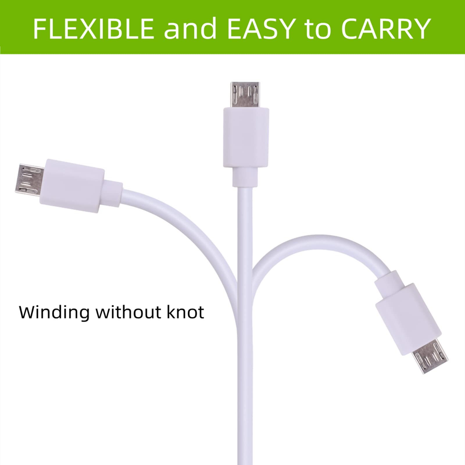 6ft SteelSeries Arctis 9X/7X/7P/7/3/1/Pro Wireless Gaming Headset Charging Cable Replacement - White | Compatible with Multiple Models | Perfect for Gaming, Streaming & Home Office Use