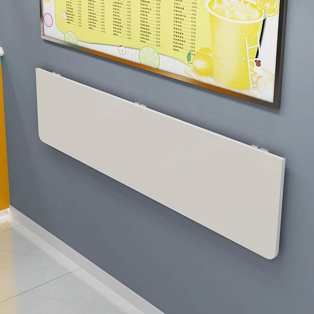 Wall-Mounted Folding Table - Space Saving Narrow Table for Home, Restaurant, Bar & Kitchen (30cm/40cm Wide, 100cm/140cm Long) - Perfect for Small Spaces, Coffee Shops & Dining Areas