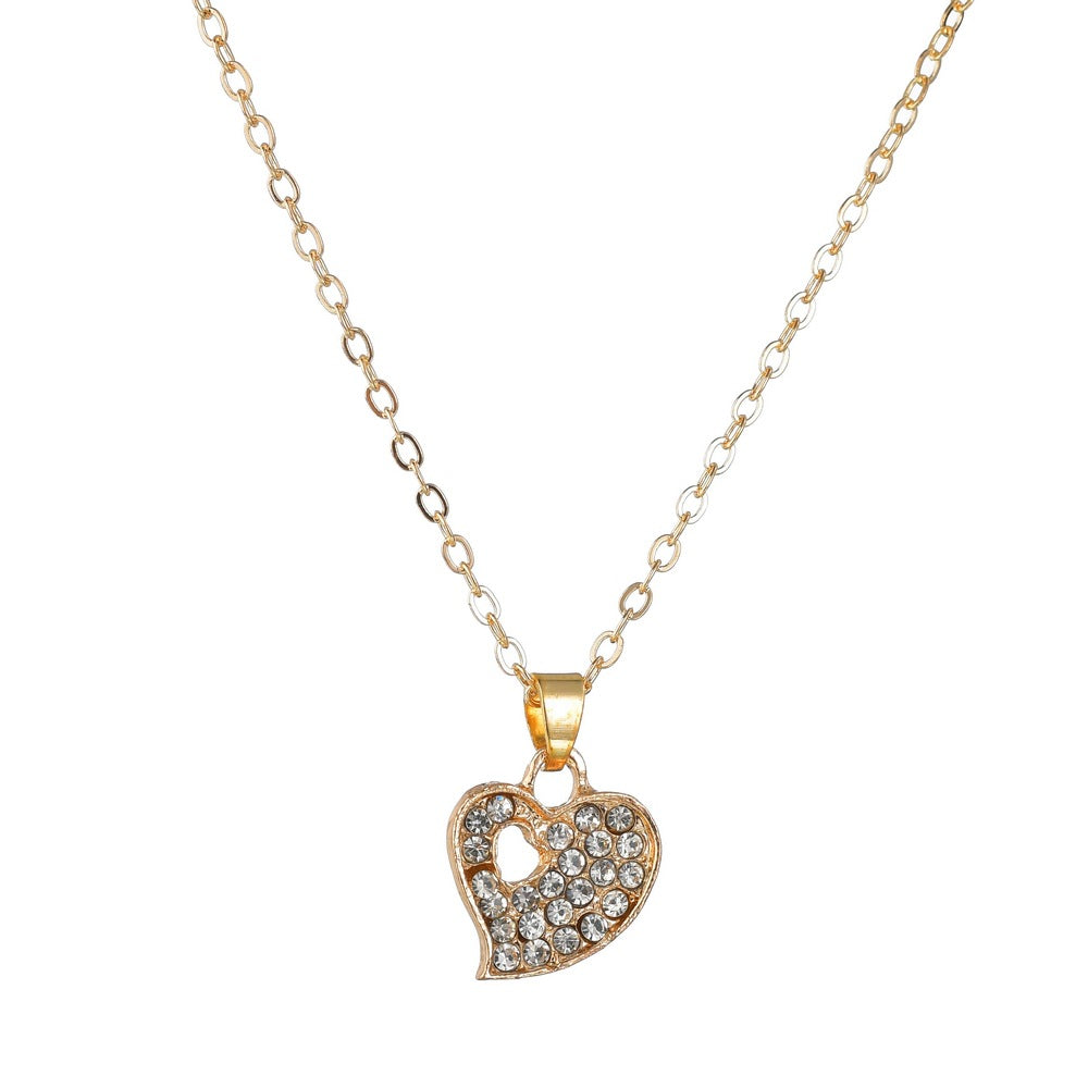 Elegant Love Jewelry Set for Women - Romantic Heart Necklace & Bracelet Gift Set - Perfect for Valentine's Day, Anniversary & Wedding Gifts