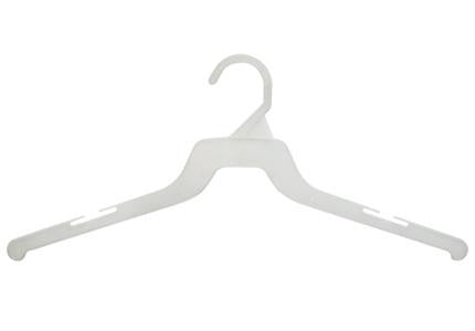 White Plastic Shipping Hangers - 16 Pack - Heavy Duty Garment Hooks for Retail Clothing Display, Storage & Organization - Perfect for Boutiques, Warehouses & Home Closets