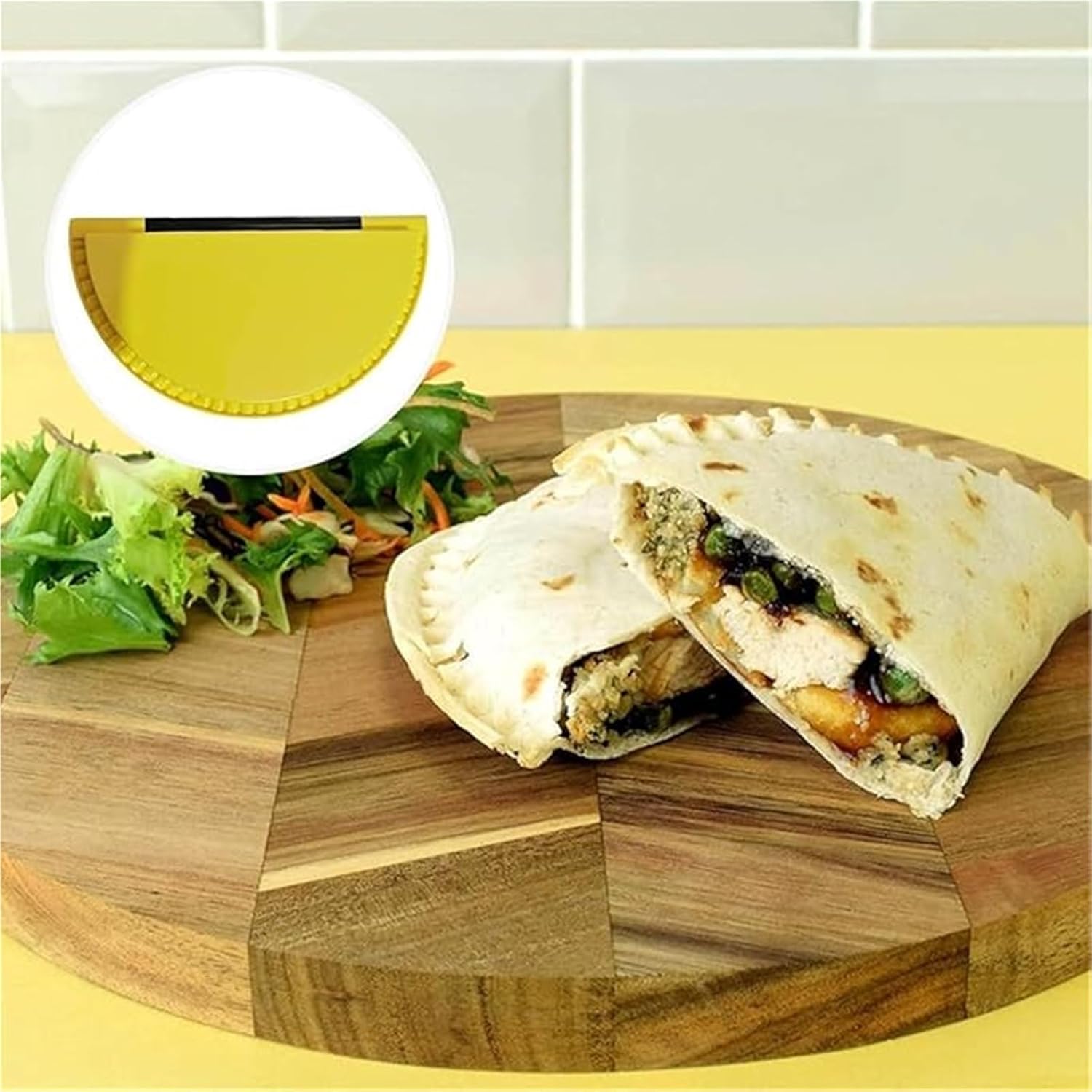 2PCS Tortilla Sealer - Multifunctional Tortilla Crimper & Folder for Burritos, Calzones, Enchiladas | Easy-to-Use Breakfast Meal Prep Containers | Perfect for Home Cooking, Picnics & Quick Meals