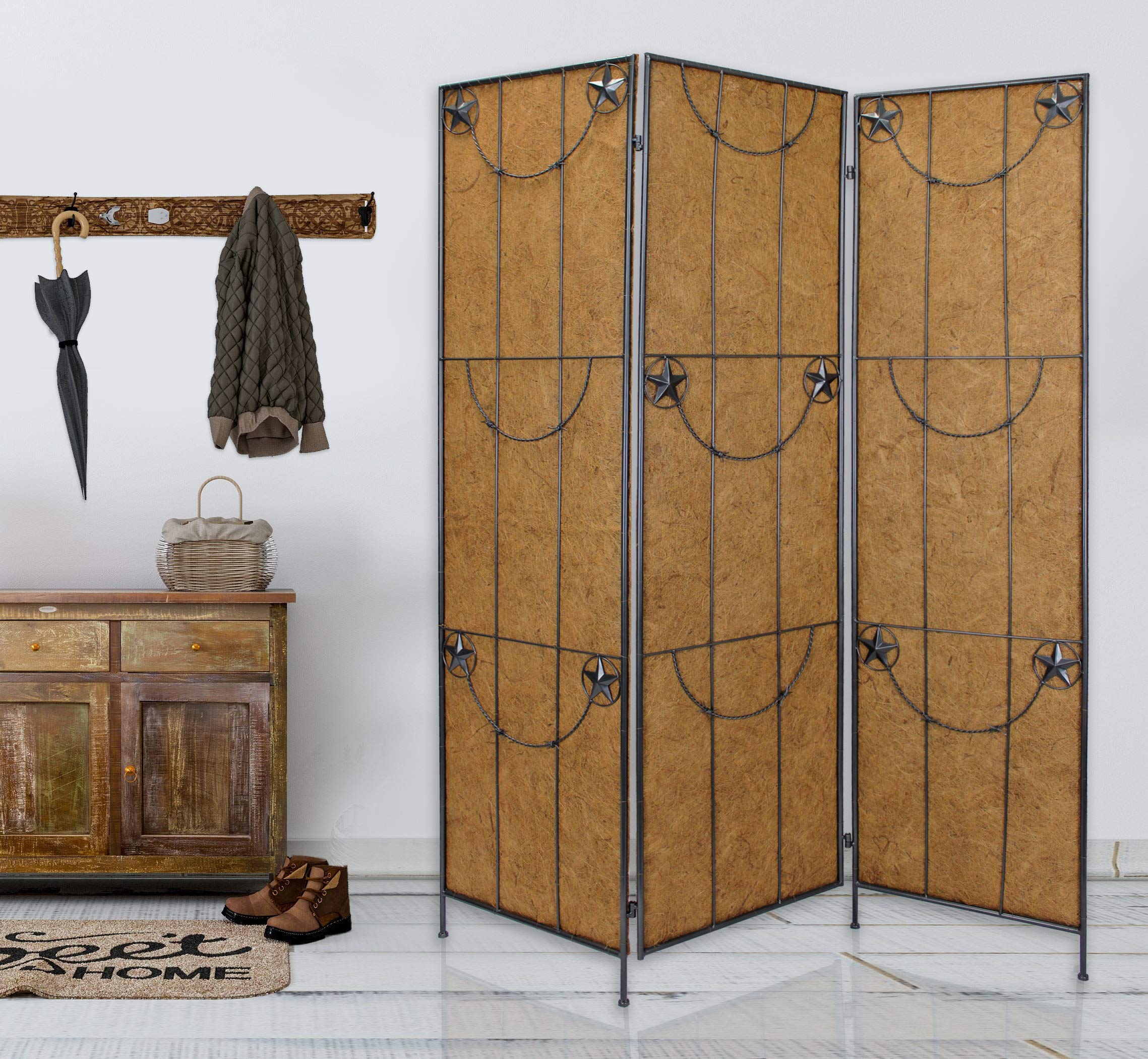 Colorful Large Room Divider Screen - 6-Panel Folding Privacy Partition for Home & Office - Perfect for Living Rooms, Bedrooms, and Workspace Separation
