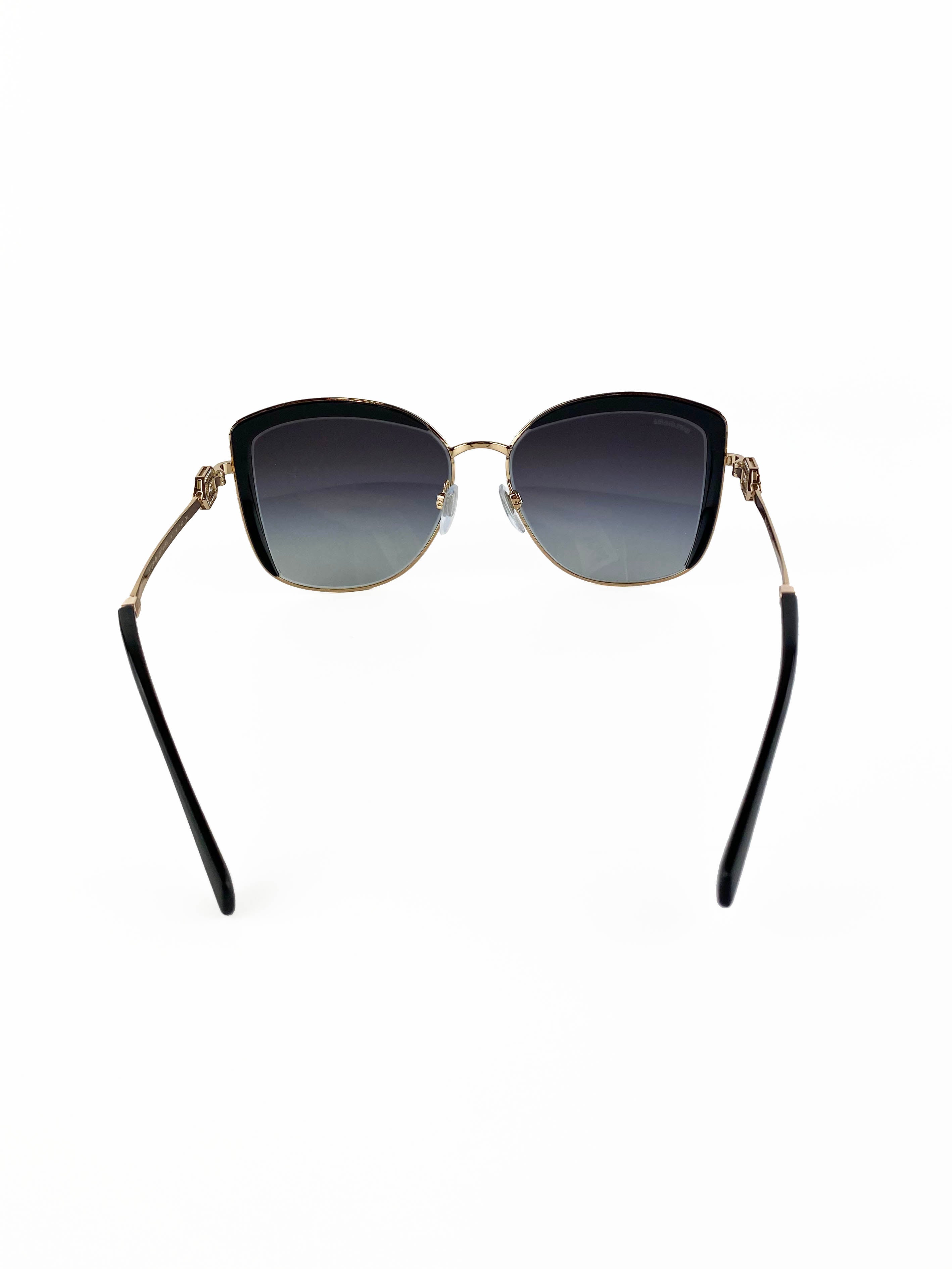 Bvlgari Serpenti Gradient Black Sunglasses for Women - Luxury Designer Shades for Fashion & Outdoor Activities