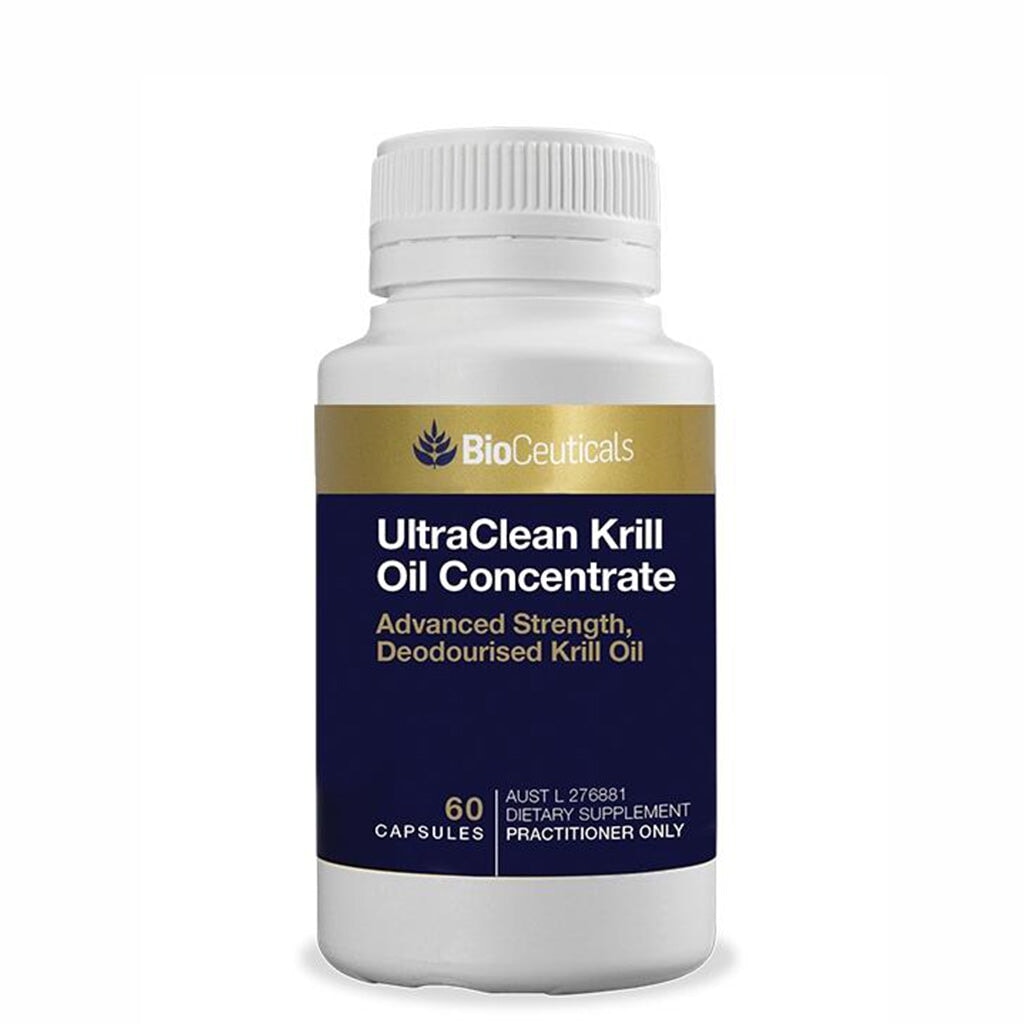 Premium BioCeuticals UltraClean Krill Oil Concentrate Supplement - 1000mg Omega-3 EPA & DHA for Heart, Brain & Joint Health - Supports Cardiovascular Function & Cognitive Performance - Ideal for Active Lifestyles & Wellness Routines
