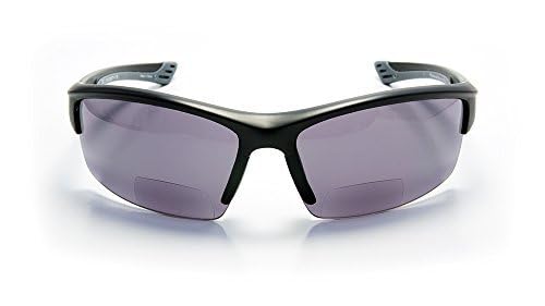 Lightweight Bifocal Wraparound Sports Sunglasses with Reading Glasses - Perfect for Running, Cycling, Fishing & Outdoor Activities