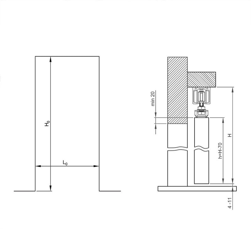 Sliding Pocket Door Hardware Kit - 78-Inch Track for Heavy Duty Doors Up to 130lbs - SLID'UP 160 - Perfect for Bedrooms, Closets & Space-Saving Home Renovations