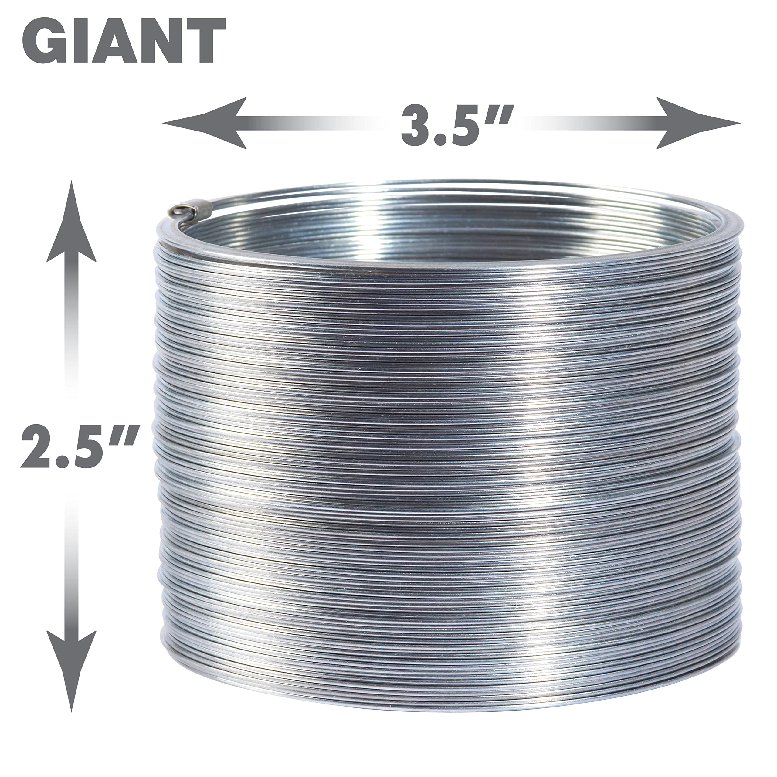 Original Slinky® Brand Fidget Toy Pack - 1 Giant, 1 Classic & 1 Junior Metal Spring Toys for Kids Ages 5+ | Stress Relief, STEM Learning & Fun Walking Spring Toys | Great for Classrooms, Playtime & Sensory Play (Amazon Exclusive by Just Play)