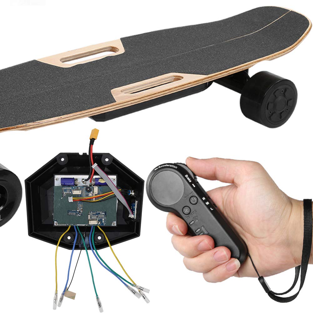 Okuyonic Electric Skateboard Controller - 4-Wheel E-Skateboard Remote Control Box Set with Low-Speed Mode for E-Scooters & Electric Skateboards - Perfect for Commuting, Leisure Riding & Urban Transportation