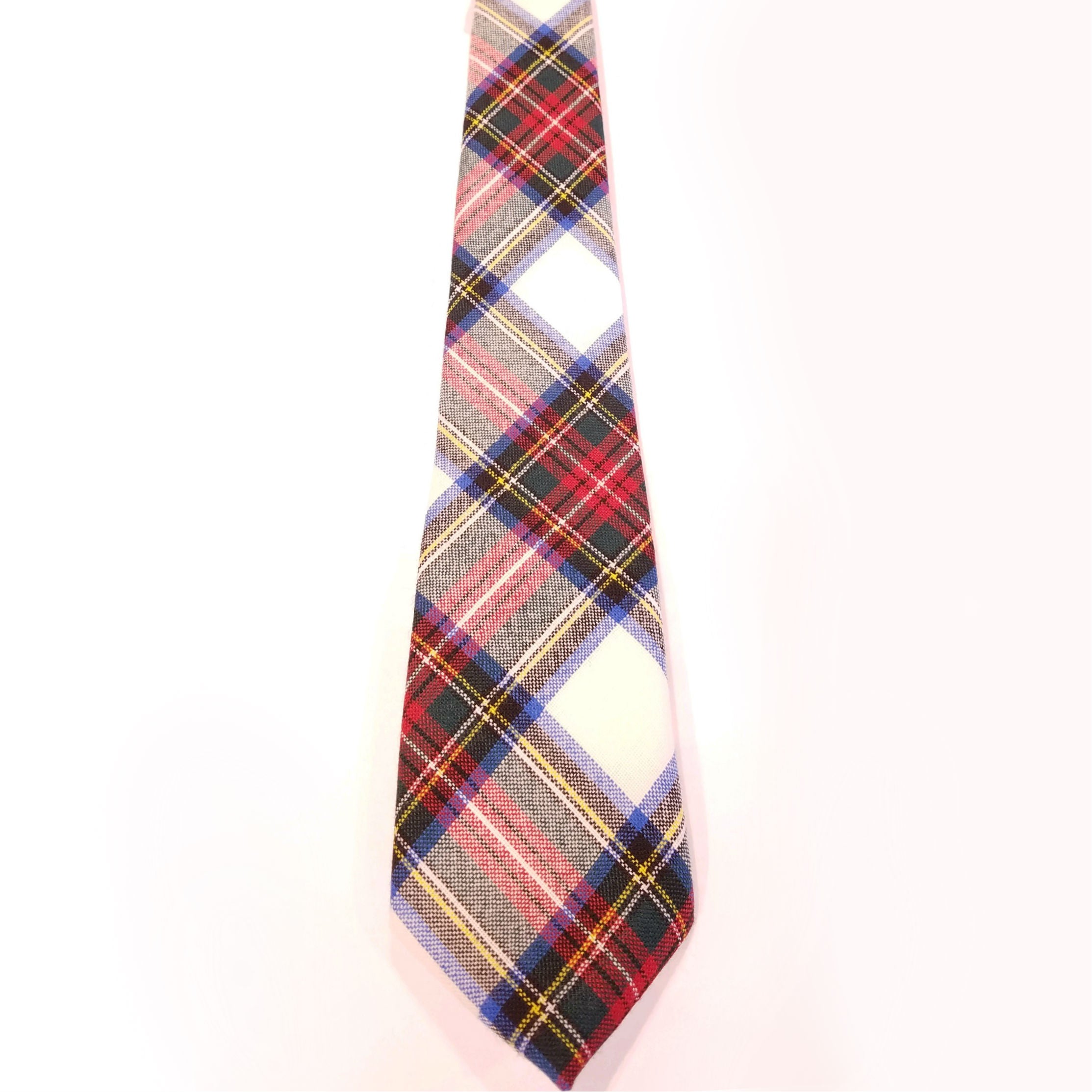 Premium Wool Tartan Neckties for Men - 99 Modern Color Patterns | Perfect for Weddings, Business & Formal Events