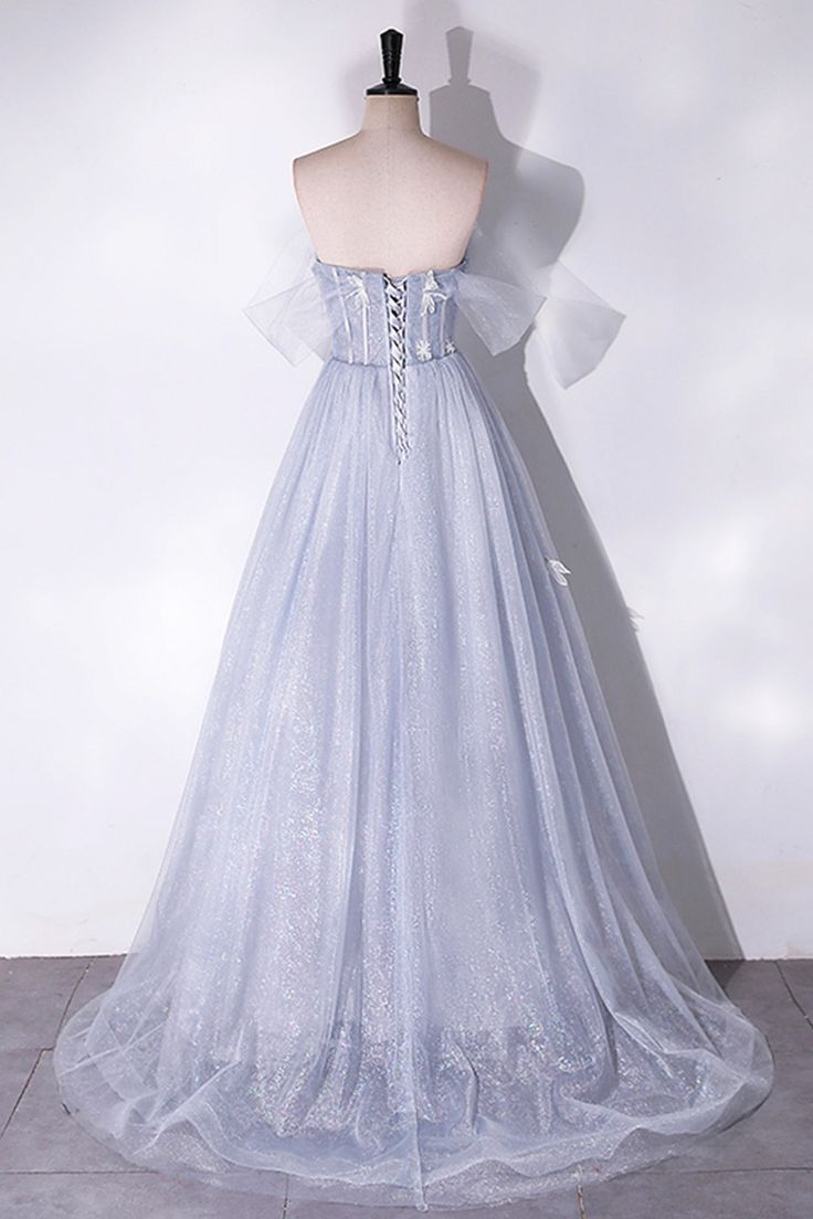 Off The Shoulder A-Line Tulle Prom Dress for Women - Elegant Birthday Party Gown J3330 | Perfect for Homecoming, Quinceañera & Formal Events