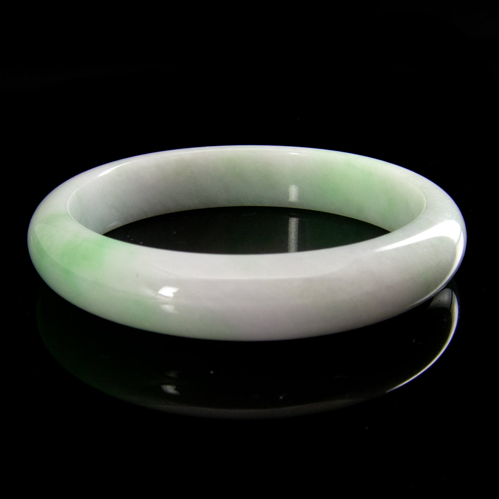 Natural Green Jade Bangle Bracelet for Women - Handcrafted Genuine Jade Stone Bangle - Elegant Jewelry for Daily Wear, Meditation & Special Occasions