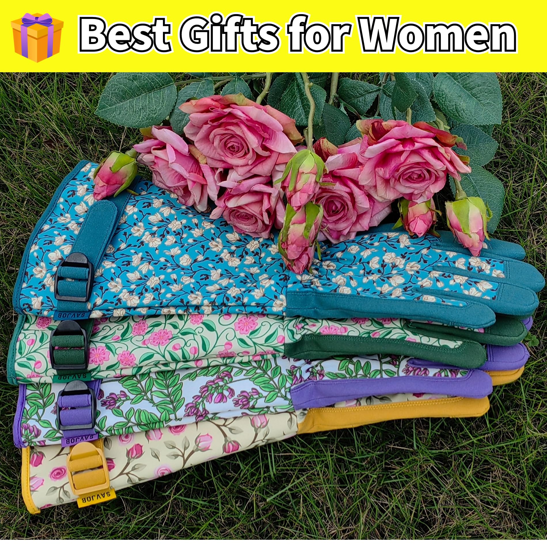Best Gardening Gloves for Men & Women - Touchscreen Compatible, Durable Long Cuff Work Gloves for Rose Pruning & Outdoor Use - Perfect Garden Gifts for Her & Him - Ideal for Landscaping, Planting, Weeding & Yard Work
