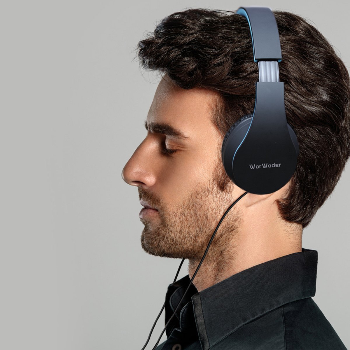 Foldable Bluetooth Over-Ear Headphones with Wired/Wireless Modes, Micro SD/TF & FM Radio - Lightweight Comfort for Travel, Office & Home Use | Perfect for Phone Calls, Music & Gaming