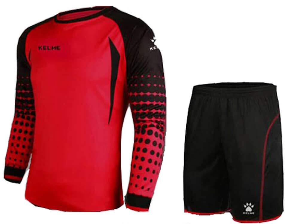 KELME Padded Goalkeeper Jersey Uniform Set - Men's & Kids Soccer Goalie Kit with Shorts & Socks (Multiple Sizes) - Perfect for Training, Matches & Professional Football Games