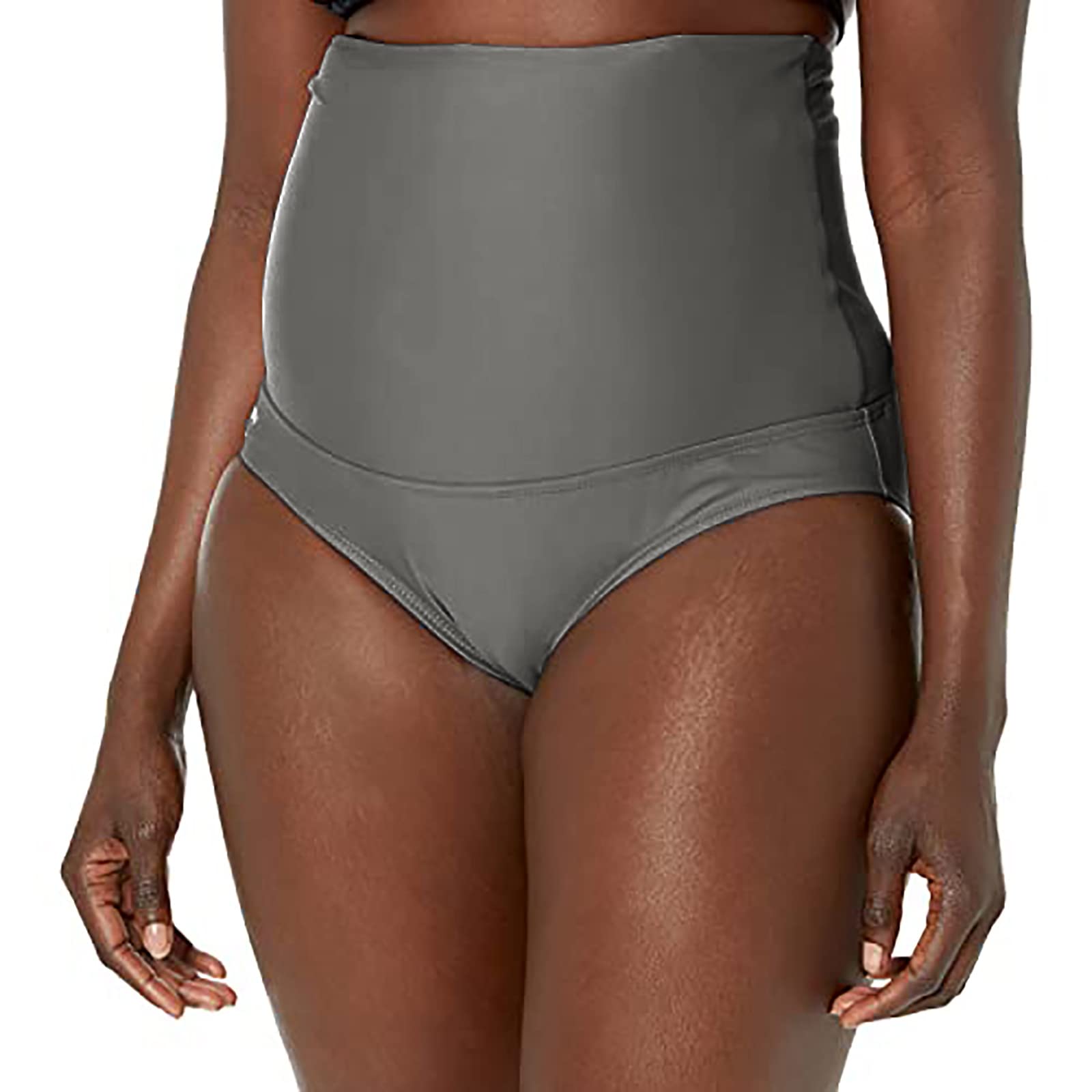 Oceanlily High Waist Maternity Swim Bottoms - Over The Belly Pregnancy Swimwear for Women | Perfect for Beach, Pool & Maternity Photos