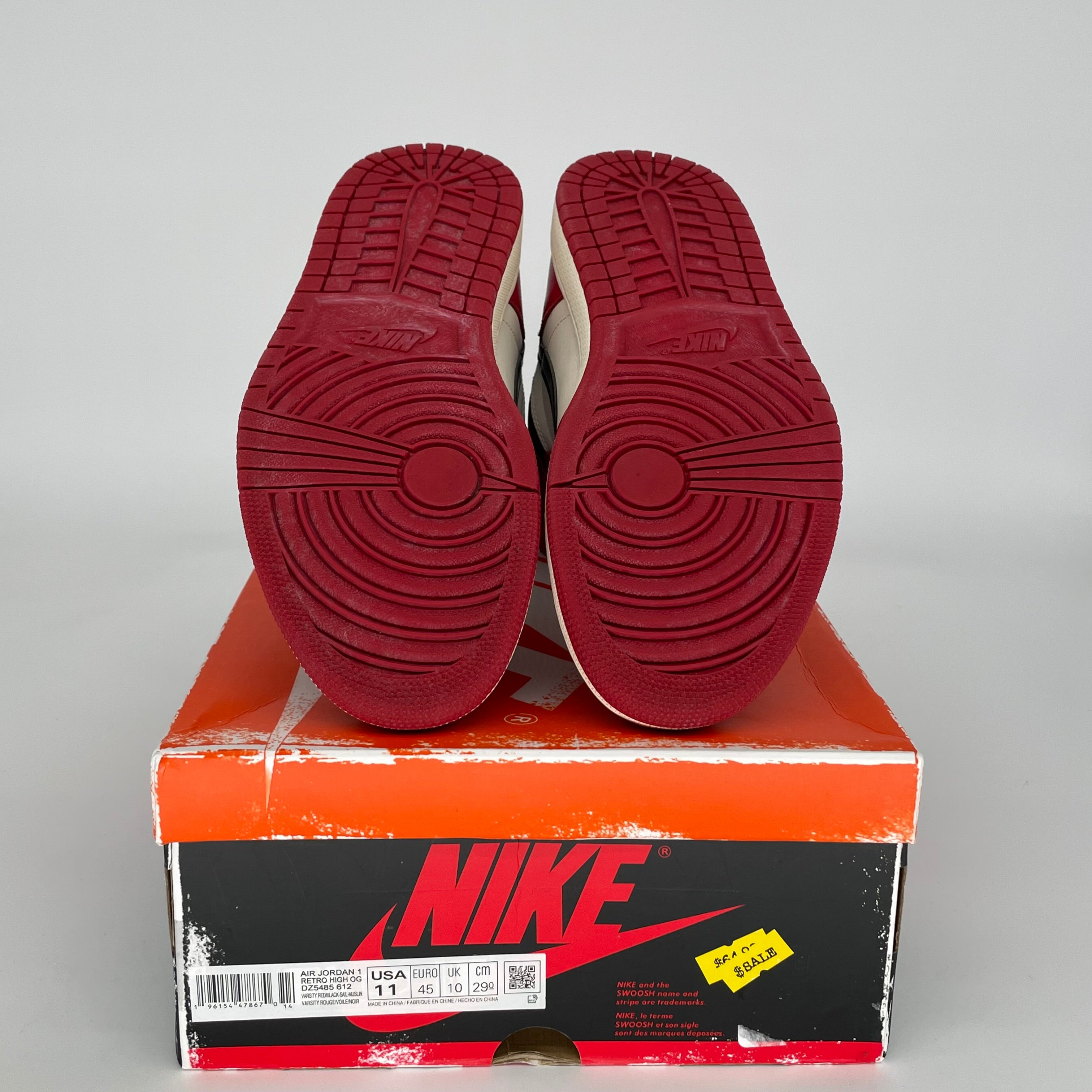 Original Air Jordan 1 Lost and Found Sneakers - Size 11 (DZ5485-612) - Retro Basketball Shoes for Men - Perfect for Streetwear, Collecting & Casual Wear